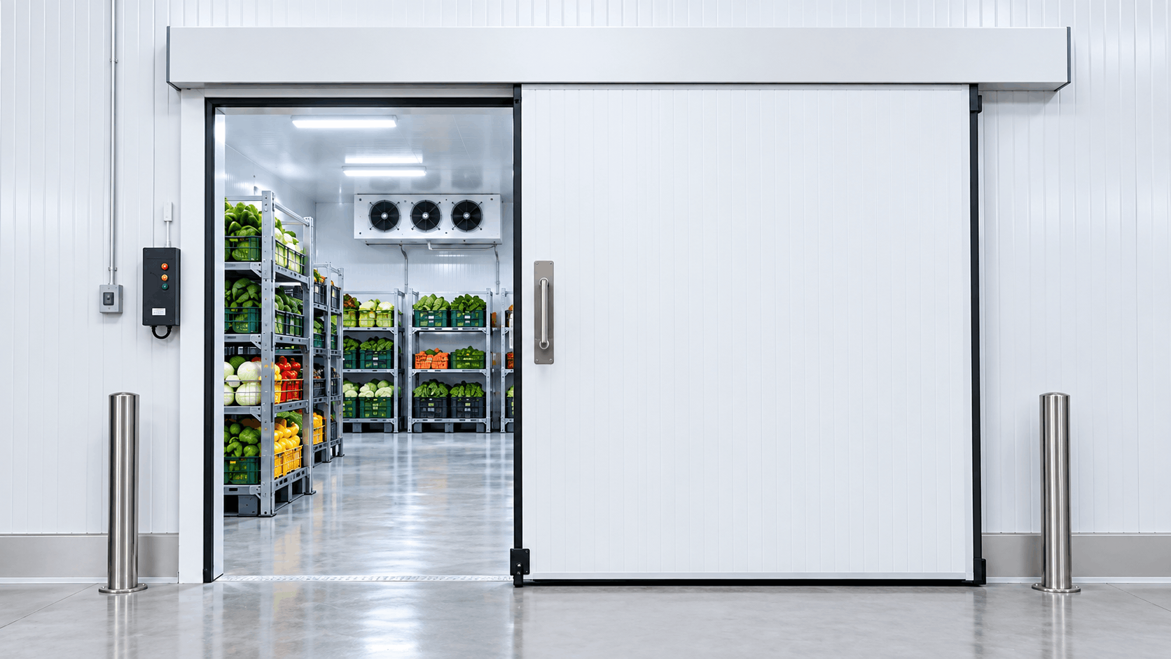Automatic cold room door